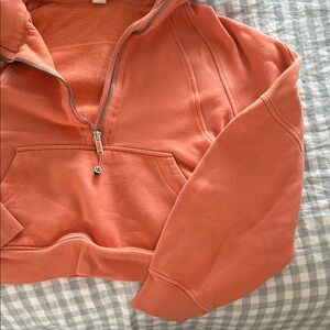 Coral Half-Zip Hoodie